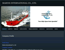 Tablet Screenshot of marine-intl.com